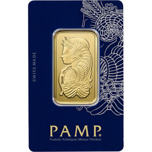 1 oz. Gold Bar - PAMP Suisse - Fortuna - 999.9 Fine in Sealed Assay