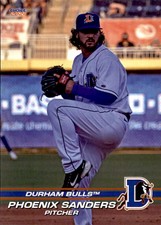 2021 Durham Bulls Choice 26 Phoenix Sanders Gainesville Florida FL Baseball Card