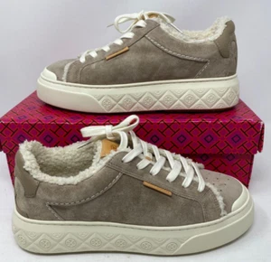 Tory Burch Ladybug Suede Shearling Sneakers Trainer AVOLA 256 US 8 / 38 EU - Picture 1 of 23