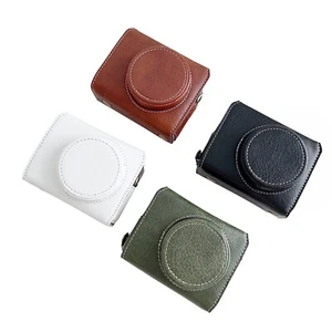 Leder Halbtasche Tasche Basis Abdeckung Schultergurt für Sony ZV1-F/ZV1-M2 Kamera - Bild 1 von 14