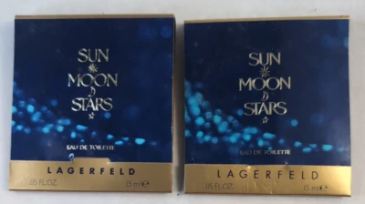 Nuevo De Colección: Karl Lagerfield Sun Moon Stars Muestra Perfume 2 muestras 0,05 oz cada una Foto 1 de 4