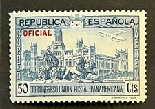 Travelstamps: 1931 Spain Official Air Mail OP Stamps #CO4 - 50c Mint MOGH