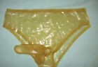 Latex Gummi Transparent Slip Sexy Shorts Cosplay Kostüm Unterhose S-XXL 0,4 mm