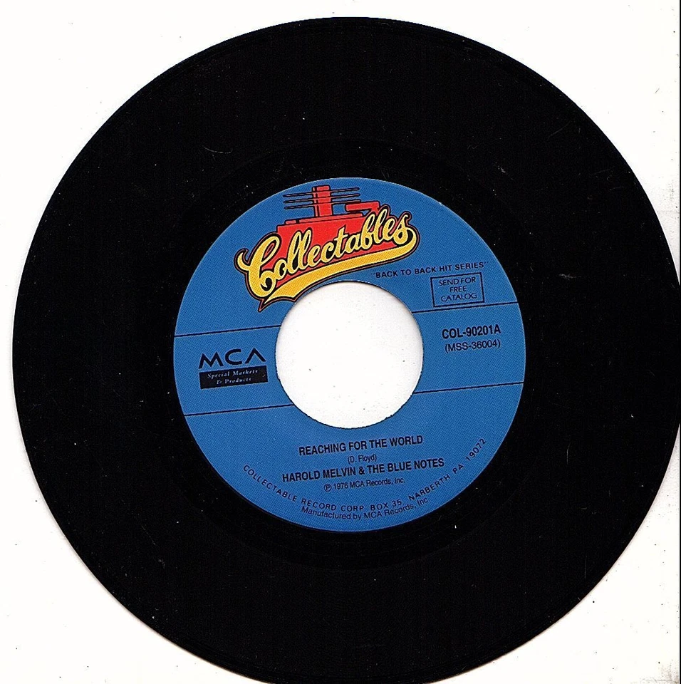 HAROLD MELVIN & THE BLUE NOTES REACHING FOR THE WORLD/AFTER YOU LOVE 45RPM VINYL - Image 1 of 1