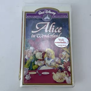 Alice in Wonderland VHS Walt Disney Masterpiece Collection Factory Sealed - Foto 1 di 5