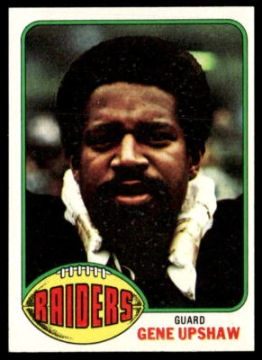 1976 Topps #295 Gene Upshaw FOOTBALL Oakland Raiders - Image 1 of 2
