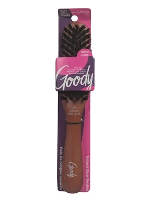 Goody Smooth and Sleek Wood Styling Brush with Natural Boar Bristles - Brown - Image 1 of 4