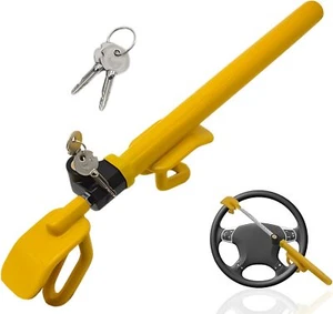 Car Steering Wheel Lock with Adjustable Size - Secure Anti Theft Car Device..... - Picture 1 of 8