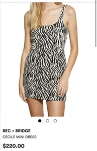 Bec + bridge dress 6 Cecile mini zebra Rrp $220 (TT) - Picture 1 of 18