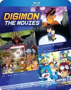 Digimon: The Movies 1-3 Collection / NEW anime on Blu-ray from Discotek Media - Picture 1 of 1