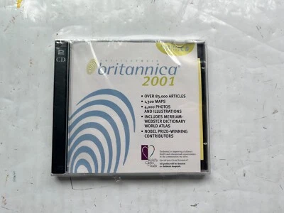 Enciclopedia Británica 2001 Edición Estándar CD Software Windows 95 98 2000 ME Foto 1 de 4