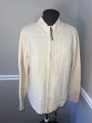 Jillian Jones Lana Crema Suéter Cremallera Cárdigan Esquí Mujer XL Foto 1 de 4