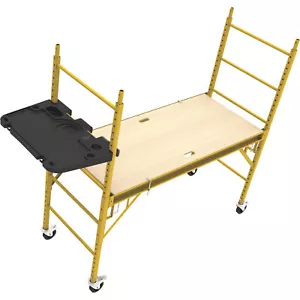 Metaltech Jobsite Series Tool Tray for Baker-Style Scaffolds, 30 1/4in.W x - Picture 1 of 9