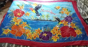 Sarong Wickelrock, Martinique, bunt, Schwimmen Abdeckung 4' x 6' - Bild 1 von 4