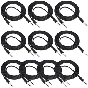 Mophead 10' TRS Balanced Male to Male 1/4" 6.35mm Cable (Bulk 10-Pack) - Picture 1 of 2