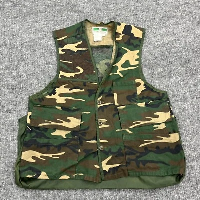 Vintage Game Winner Vest Mens Small Camouflage Hunting Shooting Game Camp - Image 1 of 4