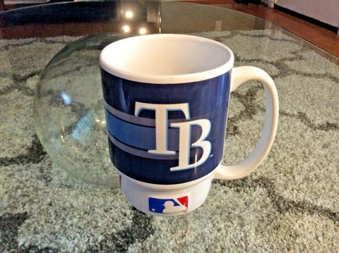Tampa Bay Rays #1 Dad Blue & White Coffee Cup Mug Cover