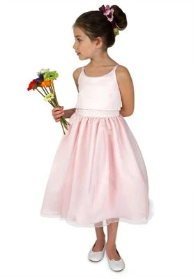 Vestido Tutú US Angels L17420 Niñas Rosa Satinado Cuentas Niños Grandes Talla 12 Foto 1 de 2