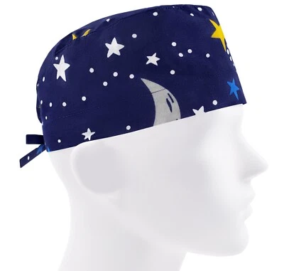 Scrub caps for men, scrub hats, surgical hat, nurse cap constellation, stars - Image 1 of 3