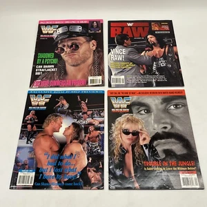 Vintage WWF Four (4) Magazine Lot! No Cards!  - Picture 1 of 15