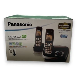 Panasonic KX-TG6522 Telefon bezprzewodowy Duo z cyfrowym telefonem DECT AB Oryginalne opakowanie - Zdjęcie 1 z 2