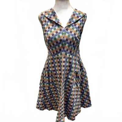 ModCloth Retro Plaid Check Cotton Dress 50's Look Size 1X - Image 1 of 4