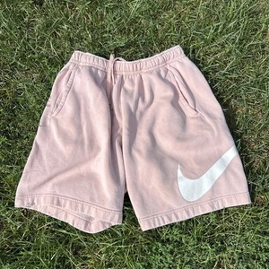 Nike Unisex Small Lt Pink Swoosh Athletic Shorts With Pockets Pre-owned - Picture 1 of 7