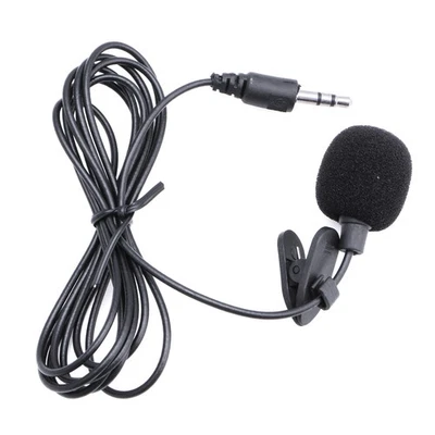 3.5mm Clip On Mini Microphone Lapel Tie Hands Free Lavalier Mic for Laptop PC BK - Image 1 of 4