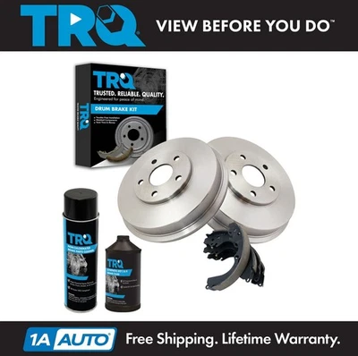 Kit trasero de tambor y zapata de freno TRQ con productos químicos para Subaru Forester Impreza Legacy Foto 1 de 4