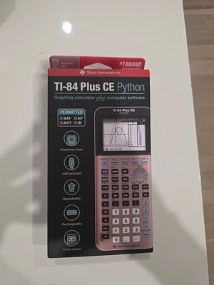 Texas Instruments TI-84 Plus CE Graphing Calculator - Rose Gold Brand New Sealed - Image 1 of 2