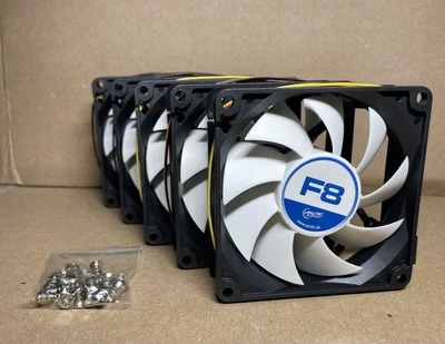 Arctic F8 80mm Case Fan Silent Cooling 5-Pack - Brand New - Image 1 of 4