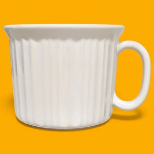 3 7/8" Corning Corelle Stoneware Porcelain French White Soup Mug 20 oz - Picture 1 of 7