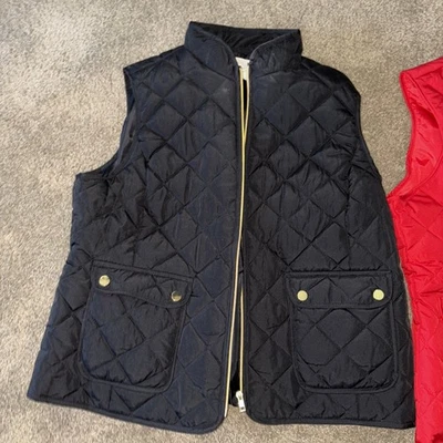 St John's Bay Sleeveless Quilted Vest Full Zip Up Black w/pockets Size PXL - Image 1 of 4
