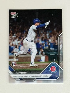 Matt Shaw - 2025 MLB Topps NOW Chicago Cubs - Card 379 - Foto 1 di 2