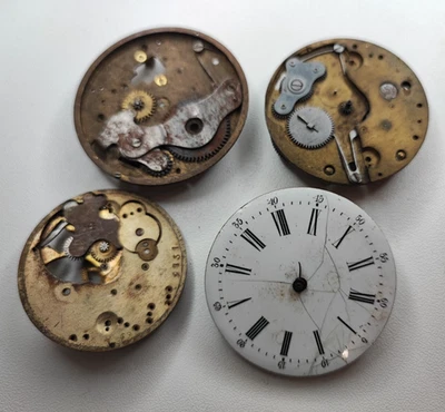 Pocket Watch lot - Main Plate - Platina For Parts and Spares Lot - Image 1 of 4