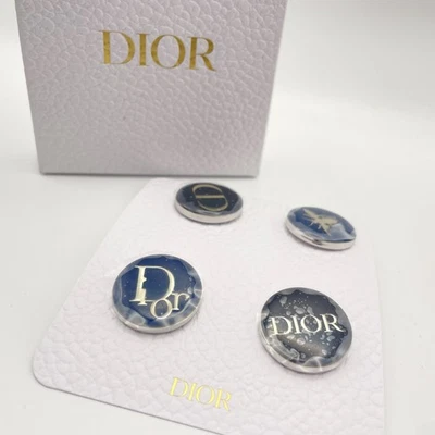 Christian Dior Pin badge Set of 4 Novelty new - Image 1 of 4