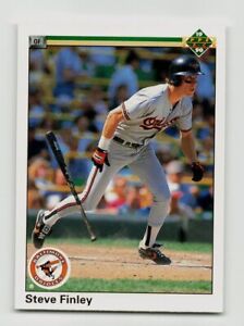 1990 Upper Deck #602 - Steve Finley - Baltimore Orioles - NM - ID103