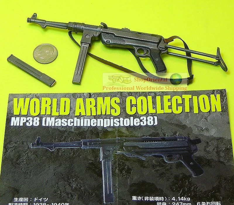 Ftoys_#6 1:6 Scale Action Figure WW2 GERMAN ARMY MACHINE GUN MODEL SMG MP38 - Image 1 of 1