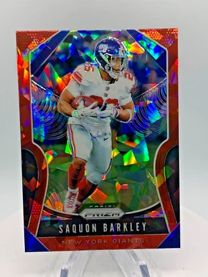 2019 Panini Prizm - #38 Ezekiel Elliott Red Cracked Ice Prizm - Image 1 of 2