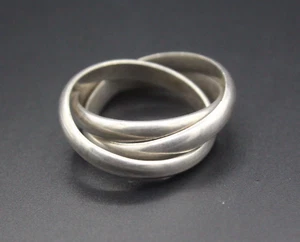 925K Sterling Silber Ring, Multi Ringe, schlichte Ringe, Multi Band Rollringe, - Bild 1 von 8