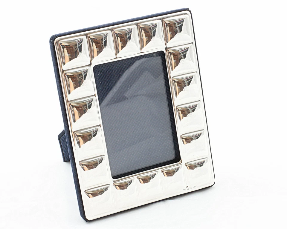 Cornice argento 925/1000 misura 6x9 disegno quadrati  - Immagine 1 di 1