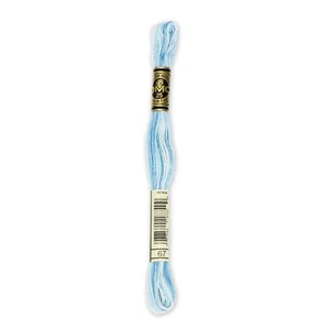 DMC 6-Strand Embroidery Cotton 8.7yd-Variegated Baby Blue - 12 Pack - Picture 1 of 1