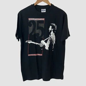 Camiseta vintage 1988 Eric Clapton 25 aniversario gira L 42-44 nueva sin etiquetas - Imagen 1 de 6