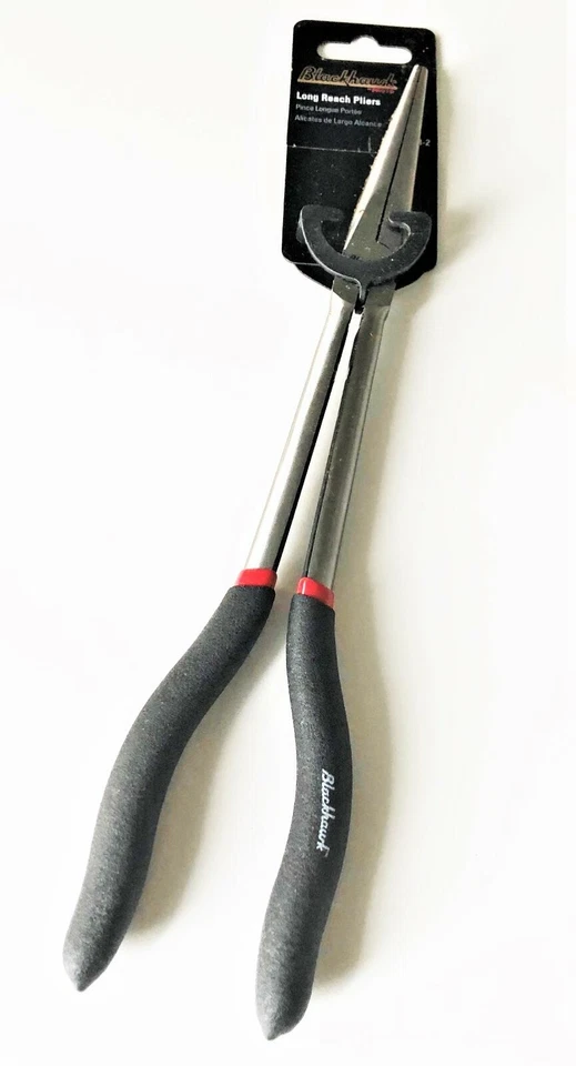 BLACKHAWK BY PROTO 11" STRAIGHT LONG REACH NEEDLE NOSE PLIER PT-1258-2 - Image 1 of 2