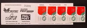 Mexico Exporta stamp booklet 1993 sc 1591 1300p strawberry MNH combine shipping - Picture 1 of 5