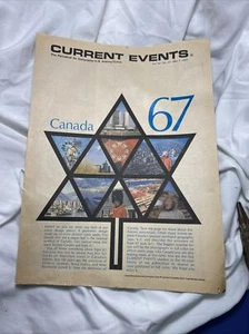 Current Events - Vol 66 Nr. 30 May 3D 1967 Canada Expo National School Newspaper - Bild 1 von 7