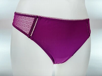 LA PERLA Dessous - Italienischer Spitzen-Panty/String in lila - Luxus Lingerie