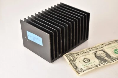 Amplificador de potência de radiador dissipador de calor de alumínio grande 122mm x 89mm x 69mm -Preto - - Imagem 1 de 4