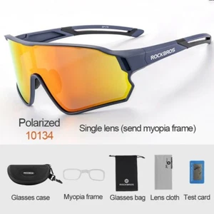 ROCKBROS Sports Polarized Bike Sunglasses UV400 Protection FishingRiding Glasses - Picture 1 of 8