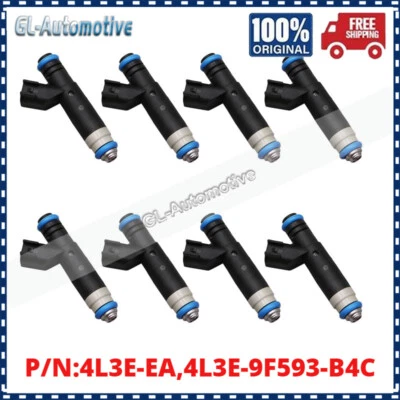 Juego de 8 inyectores de combustible nuevos 4L3E-EA para Ford F-150 E-250 2004-2007 4,6 L Foto 1 de 4